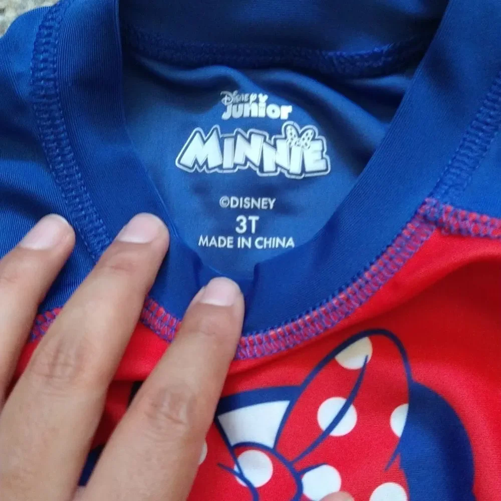 Toddler Minnie Mouse Swim Suit and Shirt size 3T